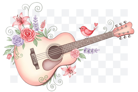 Download Guitar Valentine's Day PNG Clipart - Guitar Collection