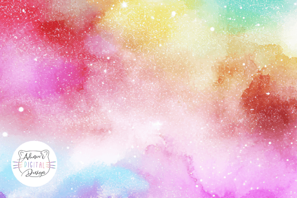 Download Shiny Galaxy Watercolor Texture - Premium Bundle