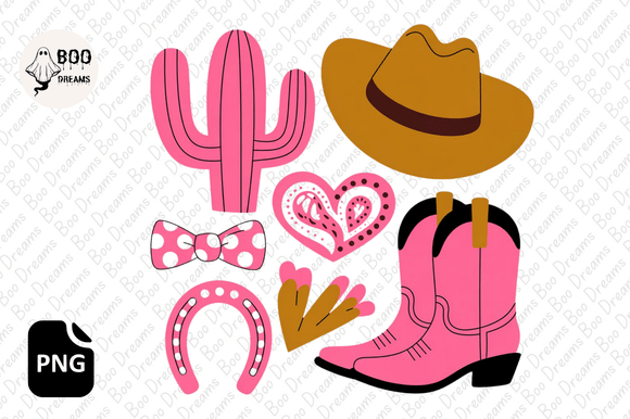 Download Western Valentine PNG Howdy Retro - Premium Bundle