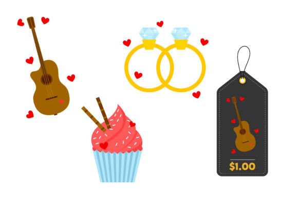 Download Valentine's Guitar Icon - Guitar Collection